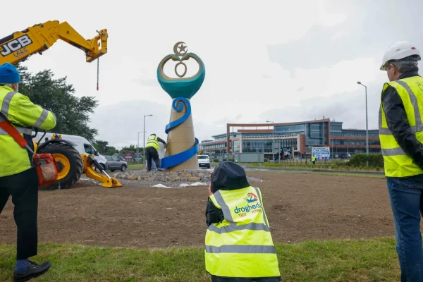 Team at Southgate Sculpture work in progress